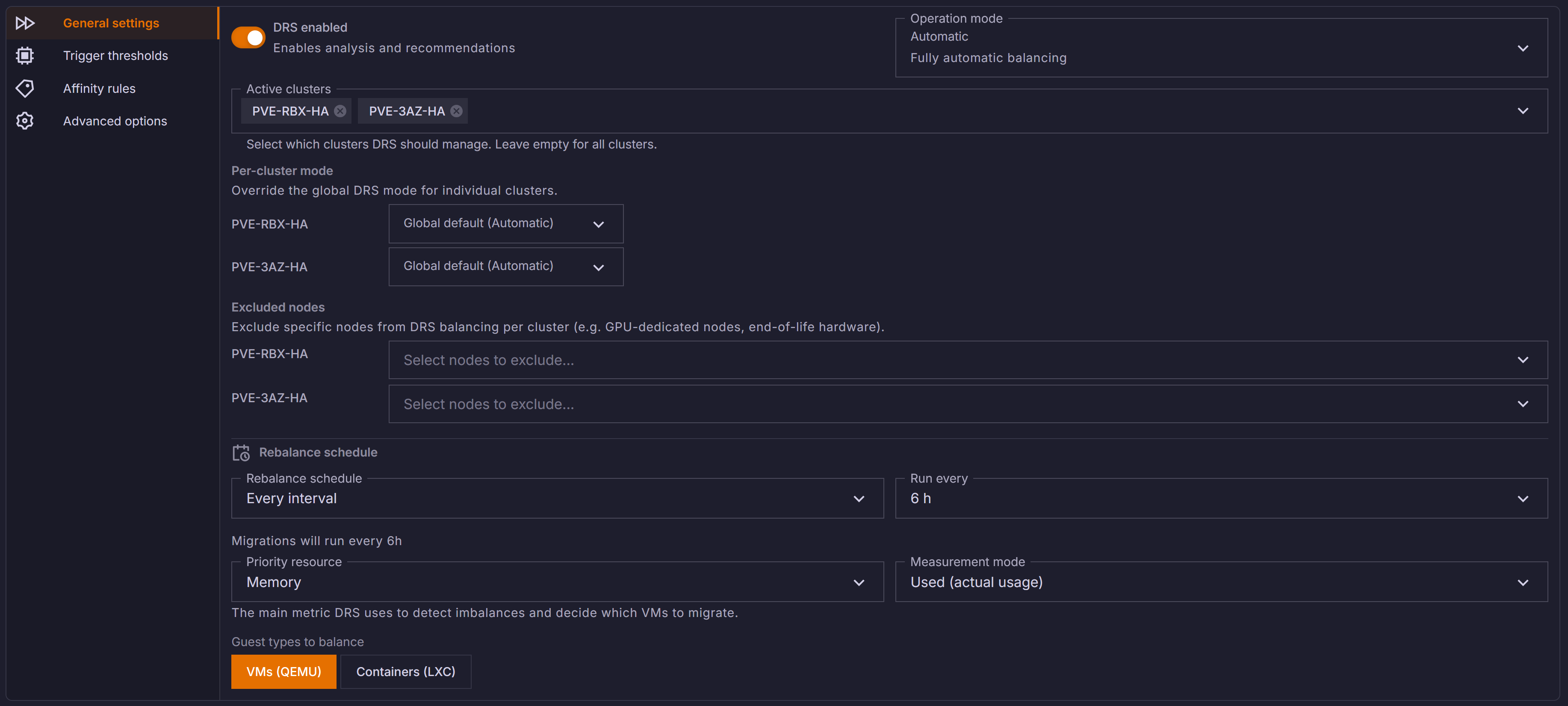 Customizable Policies