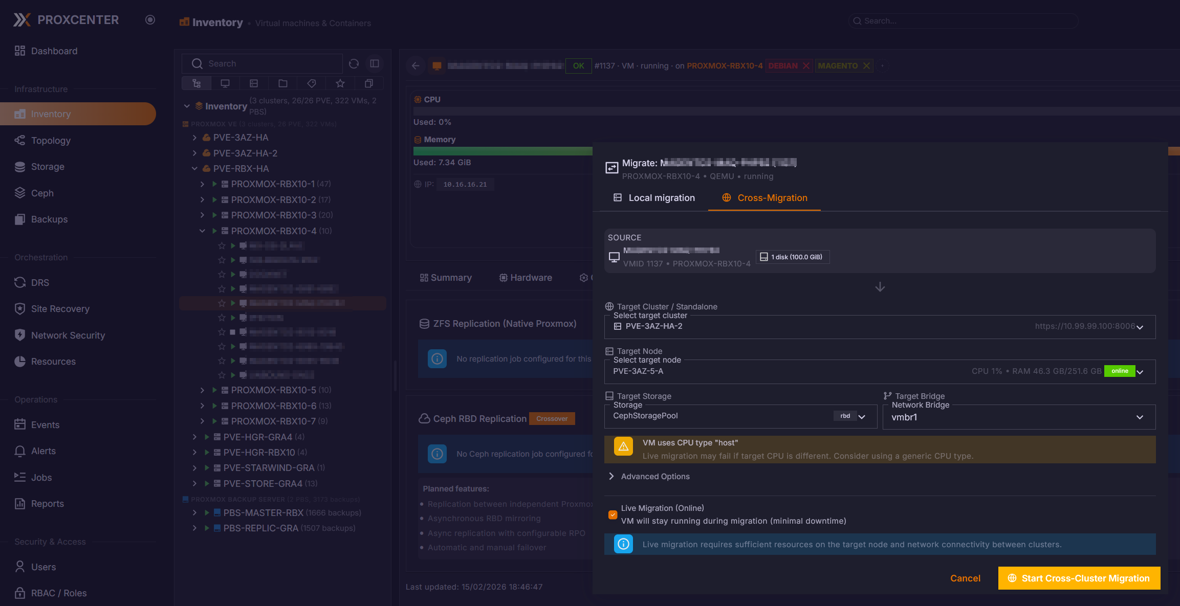 Incremental RBD Replication